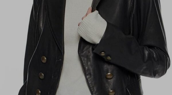 MADCHEN AMICK RIVERDALE LEATHER BLAZER - Embrace Timeless Elegance - Image 4