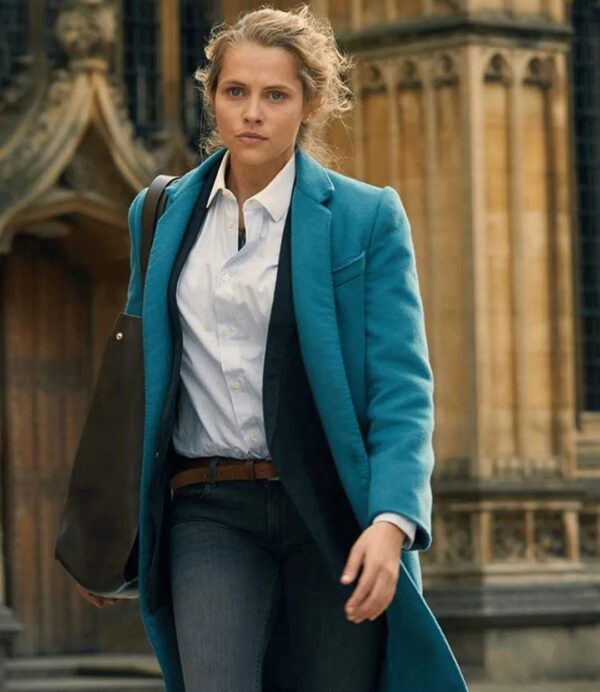 DIANA BISHOP WOOL COAT - Timeless Elegance in Lapel Collar Style - Image 6